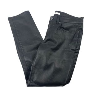 {Eileen Fisher} Black Shiny Skinny Pants Size 8
